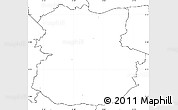 Blank Simple Map of Köthen, no labels