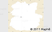 Classic Style Simple Map of Köthen, single color outside