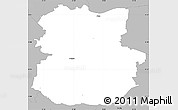 Gray Simple Map of Köthen