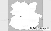 Gray Simple Map of Köthen, single color outside