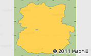 Savanna Style Simple Map of Köthen, cropped outside