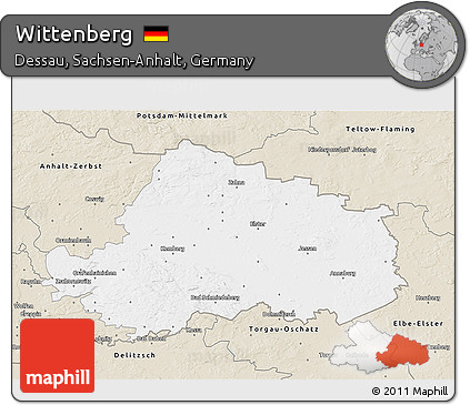 Classic Style 3D Map of Wittenberg
