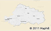 Classic Style 3D Map of Wittenberg, single color outside