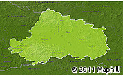 Physical 3D Map of Wittenberg, darken