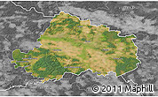 Satellite 3D Map of Wittenberg, desaturated