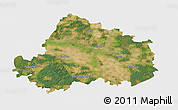 Satellite 3D Map of Wittenberg, single color outside