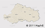 Shaded Relief 3D Map of Wittenberg, single color outside