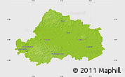 Physical Map of Wittenberg, single color outside