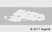 Gray Panoramic Map of Wittenberg, single color outside