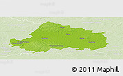 Physical Panoramic Map of Wittenberg, lighten
