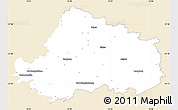 Classic Style Simple Map of Wittenberg, single color outside