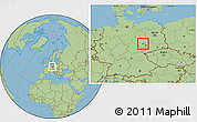 Savanna Style Location Map of Halle an der Saale