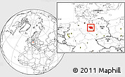 Blank Location Map of Altmarkkreis Salzwedel