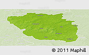 Physical Panoramic Map of Altmarkkreis Salzwedel, lighten