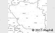 Blank Simple Map of Altmarkkreis Salzwedel