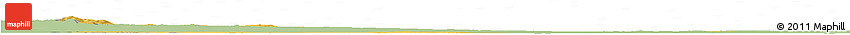 Savanna Style Horizon Map of Magdeburg, single color outside
