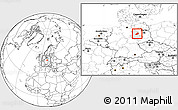 Blank Location Map of Jerichower Land, highlighted grandparent region, within the entire country