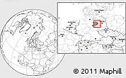 Blank Location Map of Jerichower Land, highlighted parent region, highlighted grandparent region, within the entire country