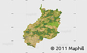 Satellite Map of Jerichower Land, single color outside