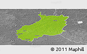 Physical Panoramic Map of Jerichower Land, desaturated