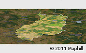 Satellite Panoramic Map of Jerichower Land, darken