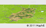 Satellite Panoramic Map of Jerichower Land, physical outside