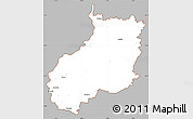 Gray Simple Map of Jerichower Land, cropped outside