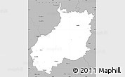 Gray Simple Map of Jerichower Land