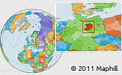 Political Location Map of Magdeburg