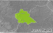 Physical 3D Map of Schönebeck, desaturated
