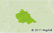 Physical 3D Map of Schönebeck, lighten