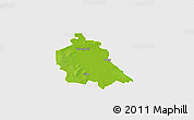Physical 3D Map of Schönebeck, single color outside
