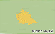 Savanna Style 3D Map of Schönebeck, single color outside