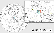 Blank Location Map of Schönebeck, highlighted parent region, highlighted grandparent region