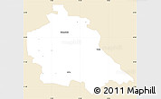 Classic Style Simple Map of Schönebeck, single color outside