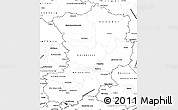 Blank Simple Map of Magdeburg