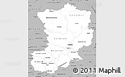 Gray Simple Map of Magdeburg