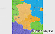 Political Shades Map of Sachsen-Anhalt