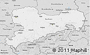 Silver Style 3D Map of Sachsen