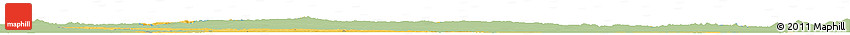 Savanna Style Horizon Map of Sachsen, single color outside