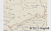 Shaded Relief Map of Sachsen