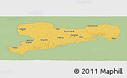 Savanna Style Panoramic Map of Sachsen, single color outside