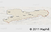 Shaded Relief Panoramic Map of Sachsen, lighten
