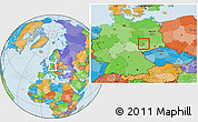 Political Location Map of Leipzig