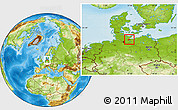 Physical Location Map of Lübeck