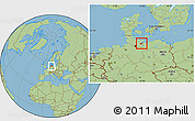 Savanna Style Location Map of Lübeck