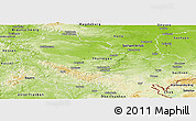 Physical Panoramic Map of Thüringen