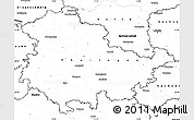 Blank Simple Map of Thüringen