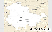 Classic Style Simple Map of Thüringen