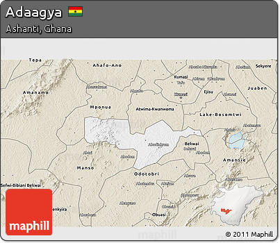 Classic Style 3D Map of Adaagya